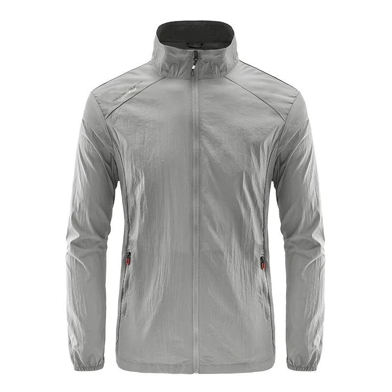 Men’s Ultra-Light Windbreaker Jacket – UV Sun Protection Coat for Travel, Camping, Cycling, Fishing & Hiking Wear