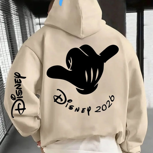 2026 Trendy Graphic Hoodie – Loose-Fit Unisex Pullover with Drawstring Hood