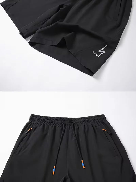 Men’s Summer Sports Shorts – Breathable, Elastic Waist, Comfortable Fit