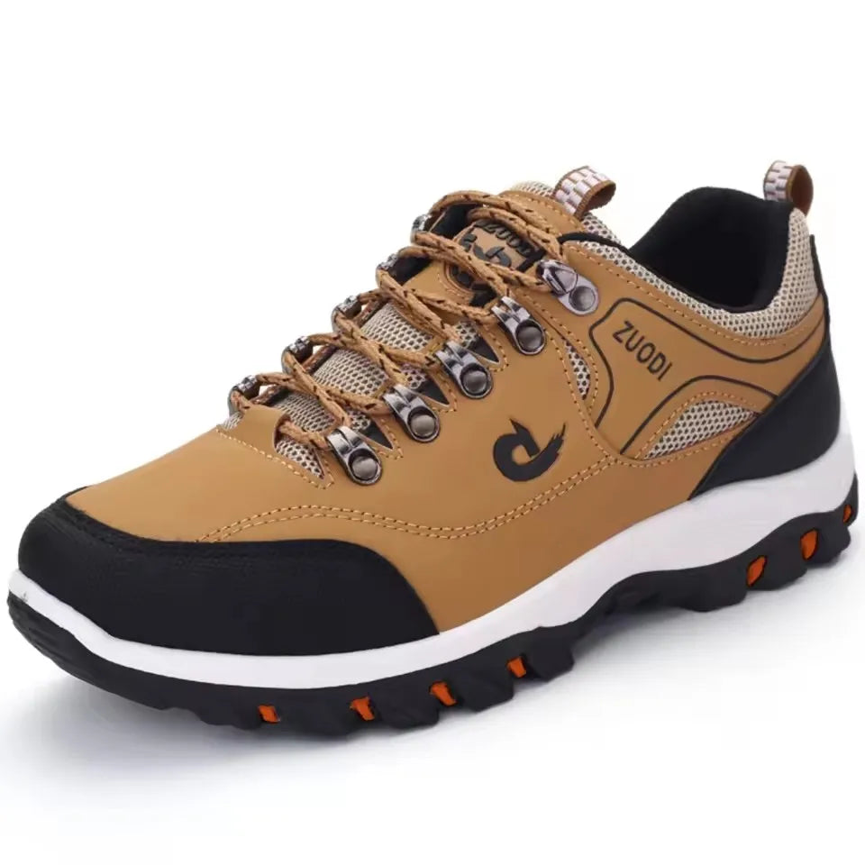 Men’s Leather Casual Sneakers – Lightweight Walking & Tennis Shoes