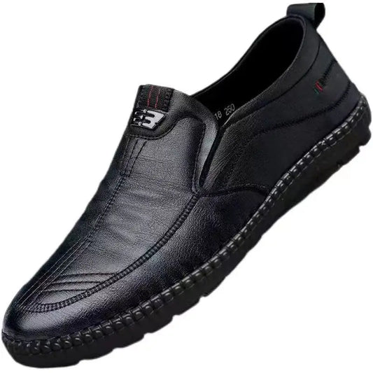 Men’s PU Leather Loafers – Non-Slip Casual Slip-On Shoes
