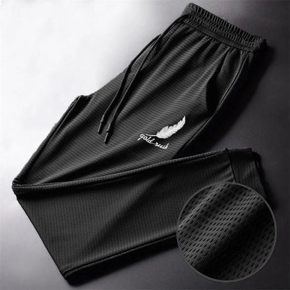 Men’s Quick-Dry Athletic Pants – Lightweight Breathable Jogging, Hiking & Gym Workout Ankle Tie Design