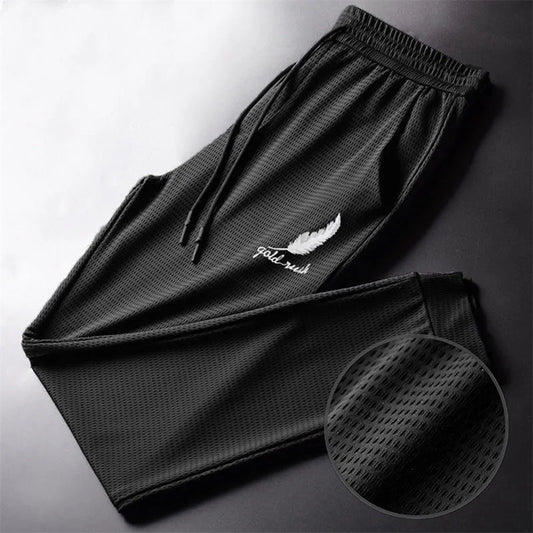 Men’s Quick-Dry Athletic Pants – Lightweight Breathable Jogging, Hiking & Gym Workout Ankle Tie Design
