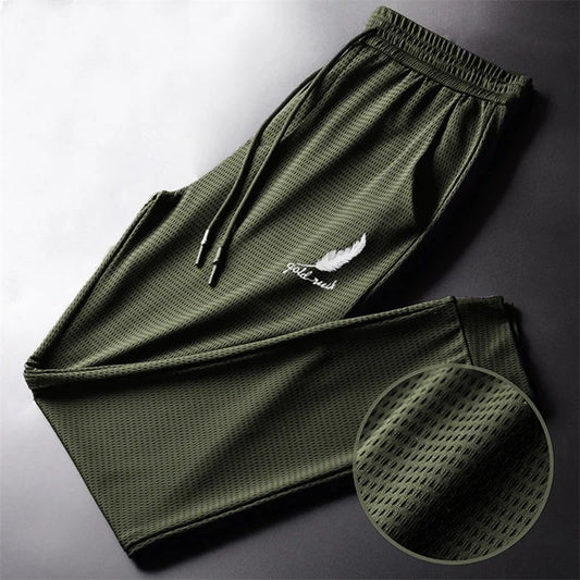 Men’s Quick-Dry Athletic Pants – Lightweight Breathable Jogging, Hiking & Gym Workout Ankle Tie Design