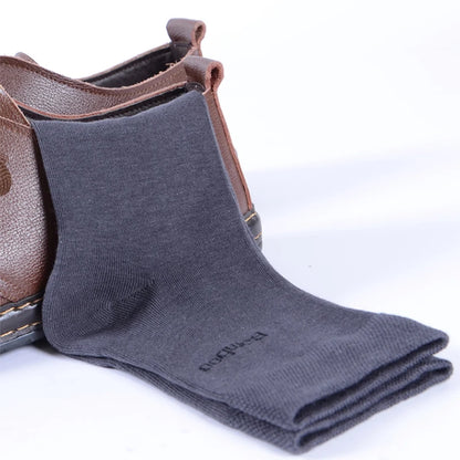10-Pack Men’s Bamboo Crew Socks – Breathable, Comfortable Casual & Business Wear