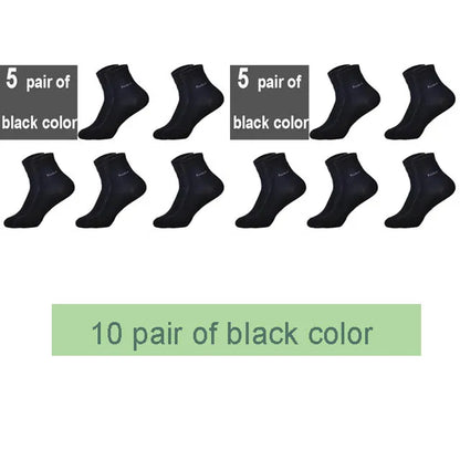 10-Pack Men’s Bamboo Crew Socks – Breathable, Comfortable Casual & Business Wear