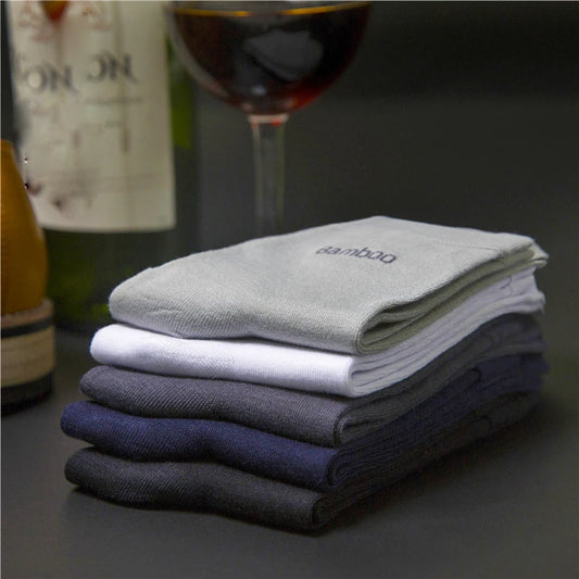 10-Pack Men’s Bamboo Crew Socks – Breathable, Comfortable Casual & Business Wear