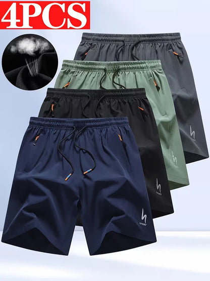 Men’s Summer Sports Shorts – Breathable, Elastic Waist, Comfortable Fit
