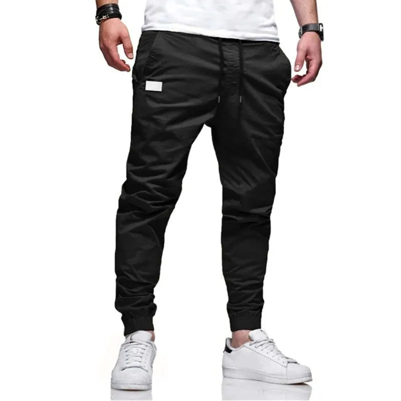 Men’s Cargo Jogger Sweatpants – Casual Multi-Pocket Harem Pants for Sports, Streetwear & Everyday Comfort