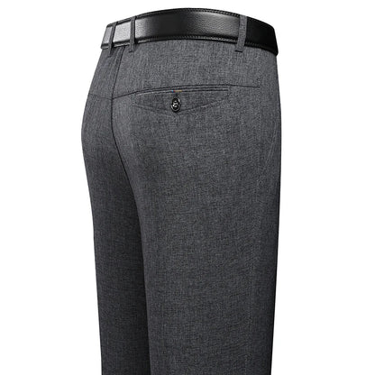 Men’s Business Casual Dress Pants – Straight Fit Formal Trousers for Office and Everyday Wear