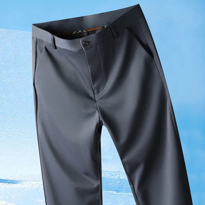 Men’s Summer Stretch Pants – Lightweight Straight-Leg Casual Trousers with Wrinkle-Free Cool-Touch Fabric (Sizes 29–42)