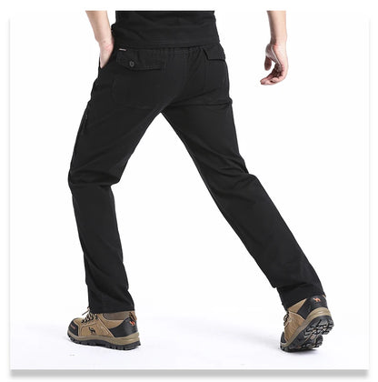 Men’s Cotton Tactical Cargo Pants – Multi-Pocket, Casual Outdoor Fit