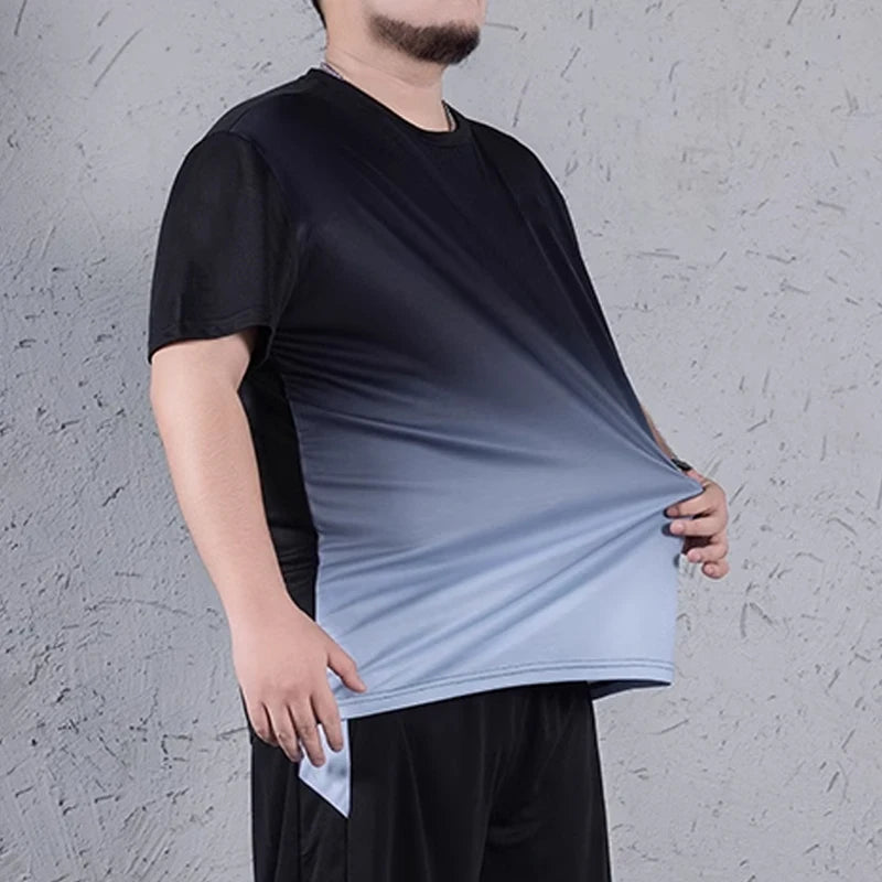Men's T-shirt Plus Size 1XL-7XL Short Sleeve