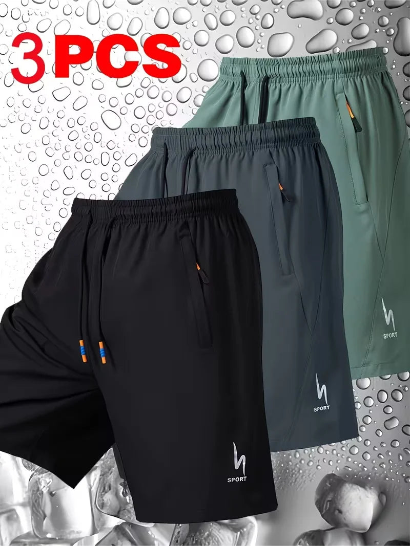 Men’s Summer Sports Shorts – Breathable, Elastic Waist, Comfortable Fit