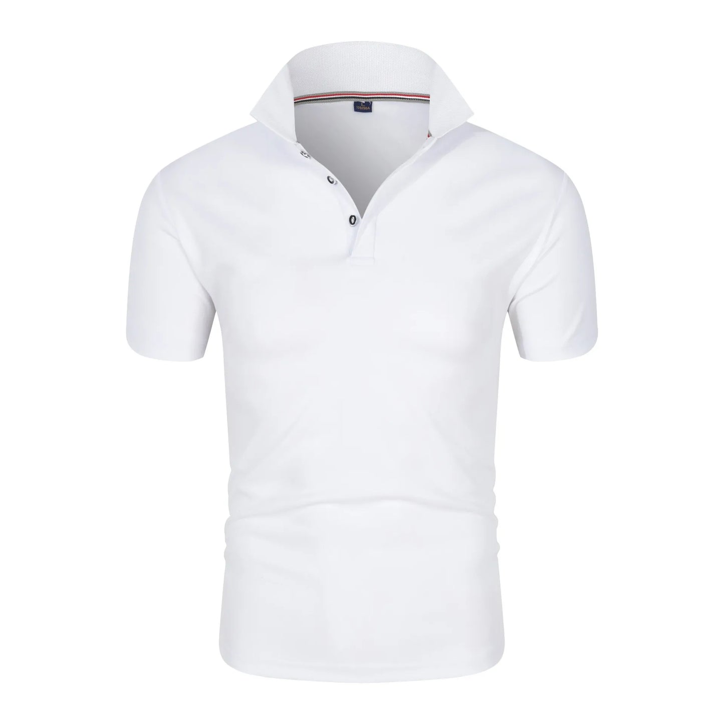 Men’s Solid Color Polo Shirt – Short Sleeve, Lightweight Summer Top