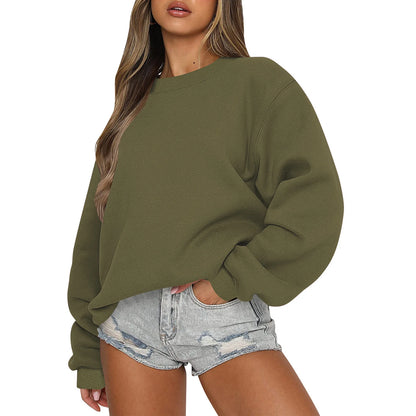Womens Sweatshirts Oversized Crewneck