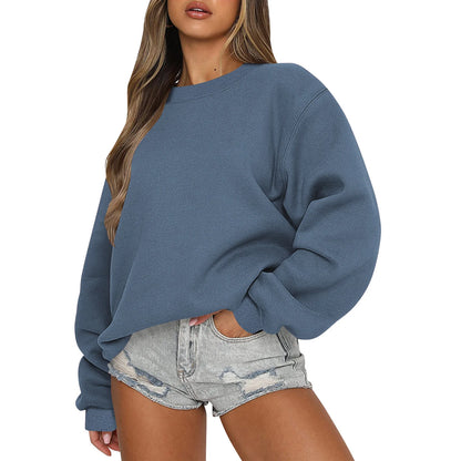 Womens Sweatshirts Oversized Crewneck