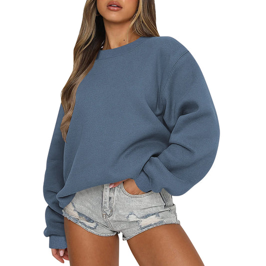 Womens Sweatshirts Oversized Crewneck