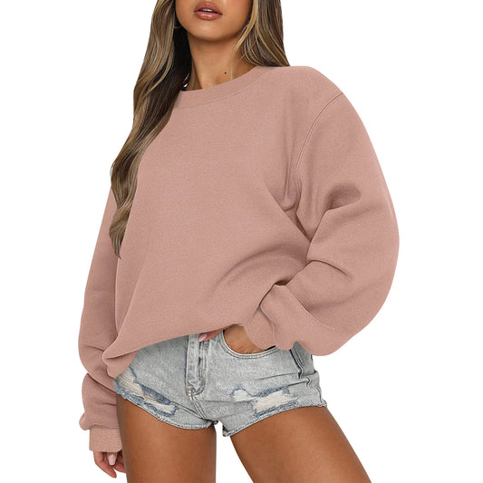 Womens Sweatshirts Oversized Crewneck