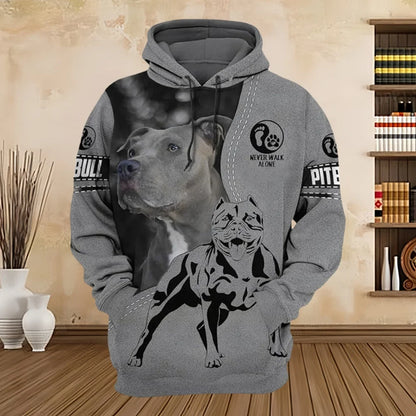 Men’s Animal Dog Print Hoodie – Casual 3D Graphic Pullover Sweatshirt with Long Sleeve Comfort Fit