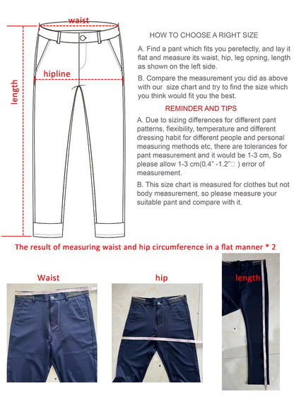 Men’s Summer Stretch Pants – Lightweight Straight-Leg Casual Trousers with Wrinkle-Free Cool-Touch Fabric (Sizes 29–42)