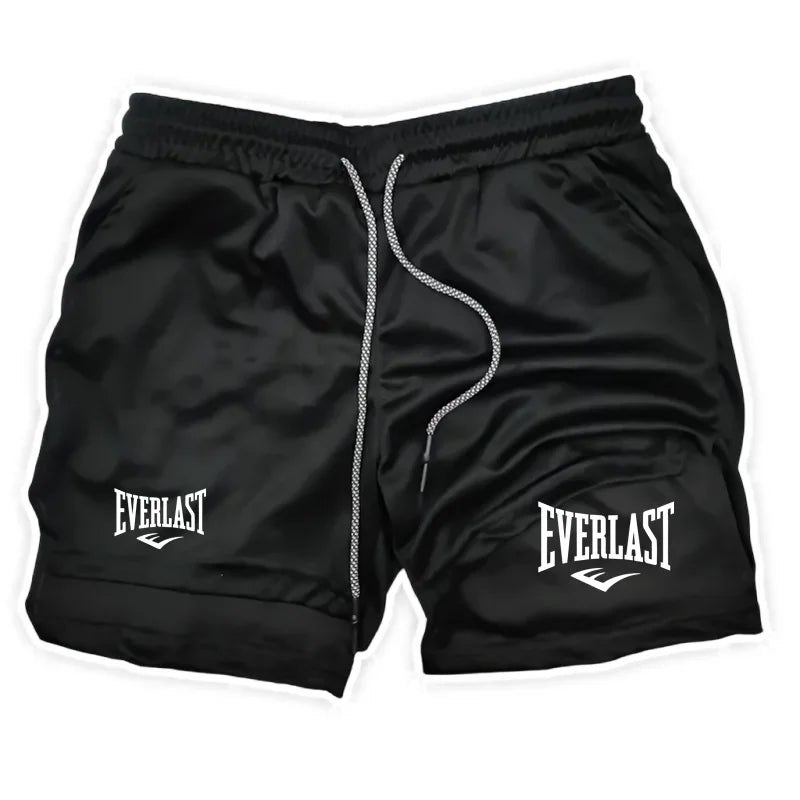Men’s 2-in-1 Running Shorts – Double-Layer Gym & Fitness Training Shorts for Jogging, Sports & Workout Wear
