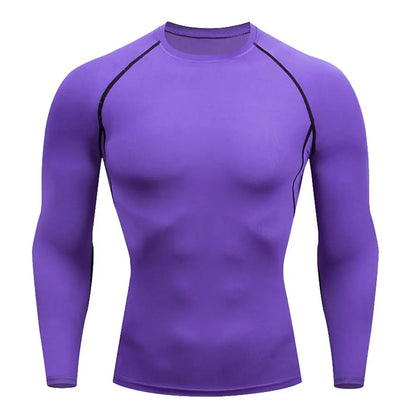 Men’s Long Sleeve Compression Shirt – Quick-Dry Fitness & Running T-Shirt for Gym, Bodybuilding & Training Wear