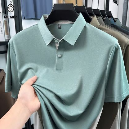 Men’s Short Sleeve Polo Shirt – Breathable, Moisture-Wicking, Golf & Casual Wear