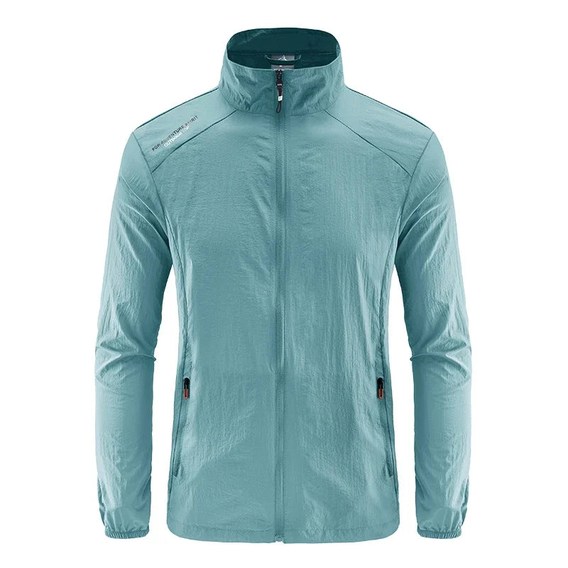 Men’s Ultra-Light Windbreaker Jacket – UV Sun Protection Coat for Travel, Camping, Cycling, Fishing & Hiking Wear