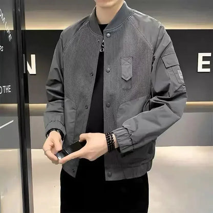 Men’s Baseball Jacket – Stylish Y2K Designer-Inspired Casual Coat with Vintage Streetwear Fashion Style