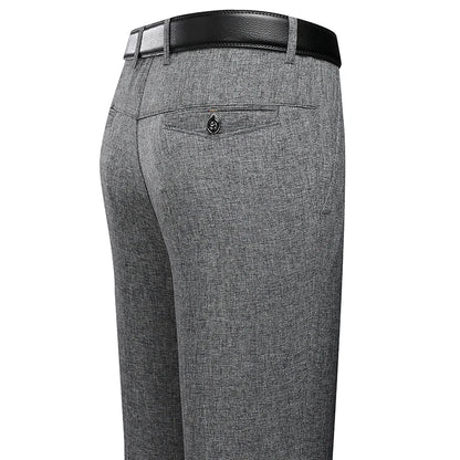 Men’s Business Casual Dress Pants – Straight Fit Formal Trousers for Office and Everyday Wear