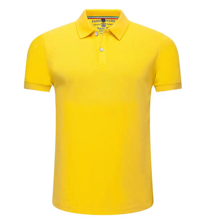 Men’s Short Sleeve Polo Shirt – Solid Color, Breathable & Comfortable