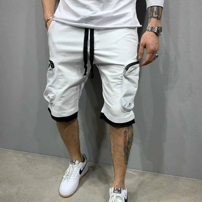 Men’s Cargo Shorts – Breathable Cotton Workout & Gym Shorts with Multi Pockets for Training & Casual Wear