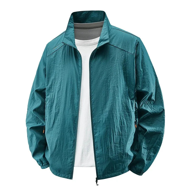 Men’s Ultra-Light Windbreaker Jacket – UV Sun Protection Coat for Travel, Camping, Cycling, Fishing & Hiking Wear