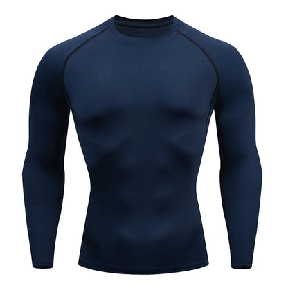 Men’s Long Sleeve Compression Shirt – Quick-Dry Fitness & Running T-Shirt for Gym, Bodybuilding & Training Wear