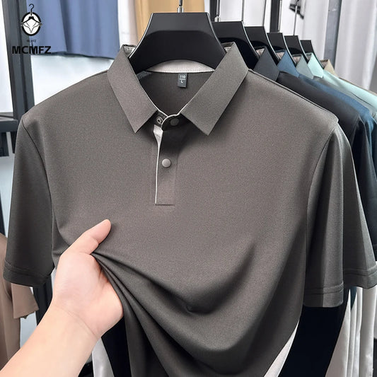 Men’s Short Sleeve Polo Shirt – Breathable, Moisture-Wicking, Golf & Casual Wear