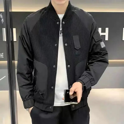 Men’s Baseball Jacket – Stylish Y2K Designer-Inspired Casual Coat with Vintage Streetwear Fashion Style