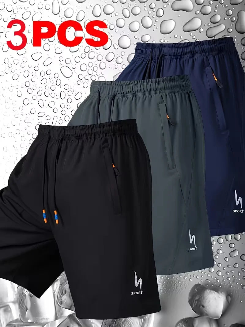 Men’s Summer Sports Shorts – Breathable, Elastic Waist, Comfortable Fit