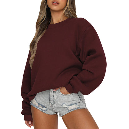 Womens Sweatshirts Oversized Crewneck