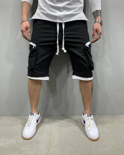 Men’s Cargo Shorts – Breathable Cotton Workout & Gym Shorts with Multi Pockets for Training & Casual Wear