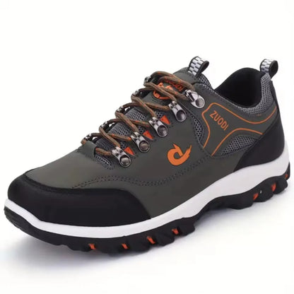 Men’s Leather Casual Sneakers – Lightweight Walking & Tennis Shoes