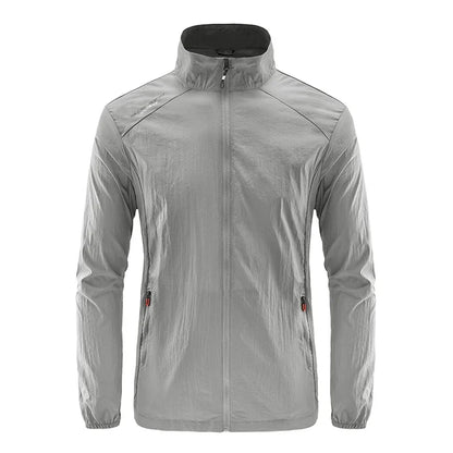Men’s Ultra-Light Windbreaker Jacket – UV Sun Protection Coat for Travel, Camping, Cycling, Fishing & Hiking Wear