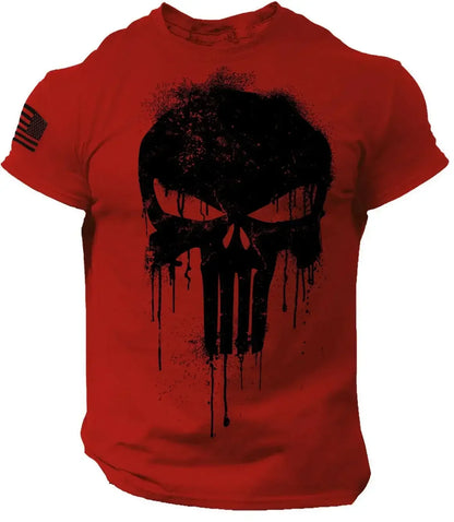 Men’s Patriotic 3D Print T-Shirt – Oversized Short Sleeve Sports Tee