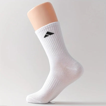 Men’s Athletic Crew Socks(10 Pairs) – Black & White Breathable Cushioned Socks for Running, Gym & Everyday Wear