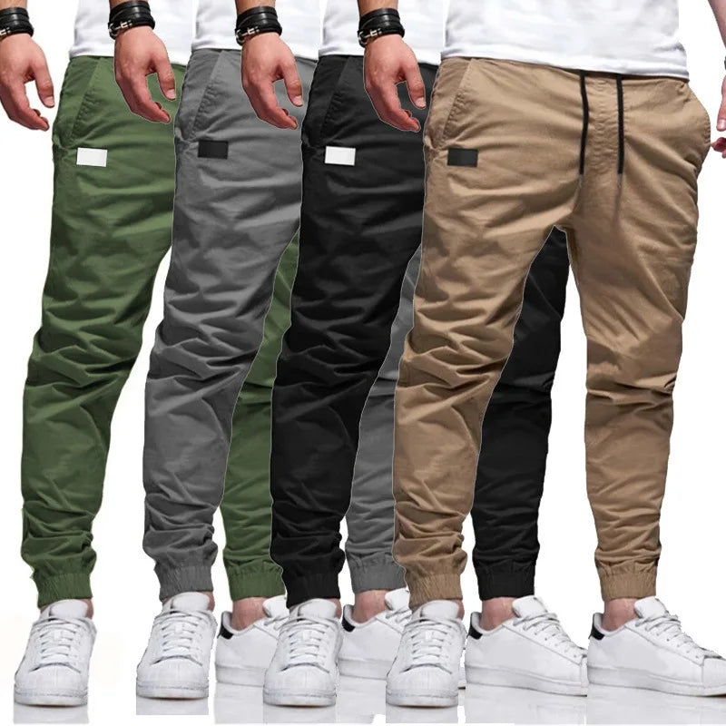 Men’s Cargo Jogger Sweatpants – Casual Multi-Pocket Harem Pants for Sports, Streetwear & Everyday Comfort