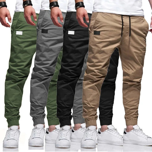 Men’s Cargo Jogger Sweatpants – Casual Multi-Pocket Harem Pants for Sports, Streetwear & Everyday Comfort