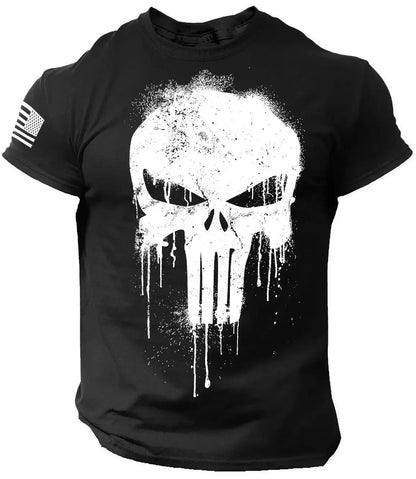 Men’s Patriotic 3D Print T-Shirt – Oversized Short Sleeve Sports Tee