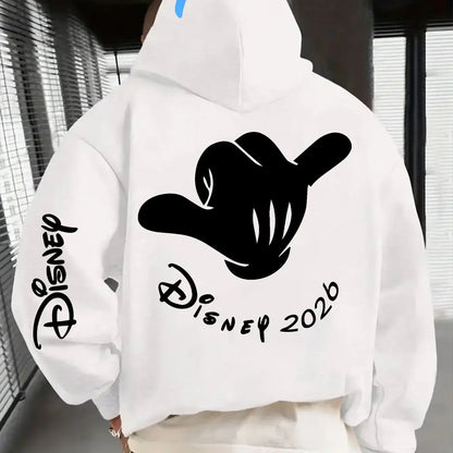 2026 Trendy Graphic Hoodie – Loose-Fit Unisex Pullover with Drawstring Hood