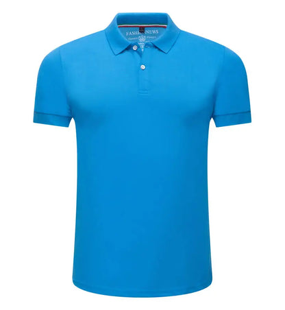Men’s Short Sleeve Polo Shirt – Solid Color, Breathable & Comfortable