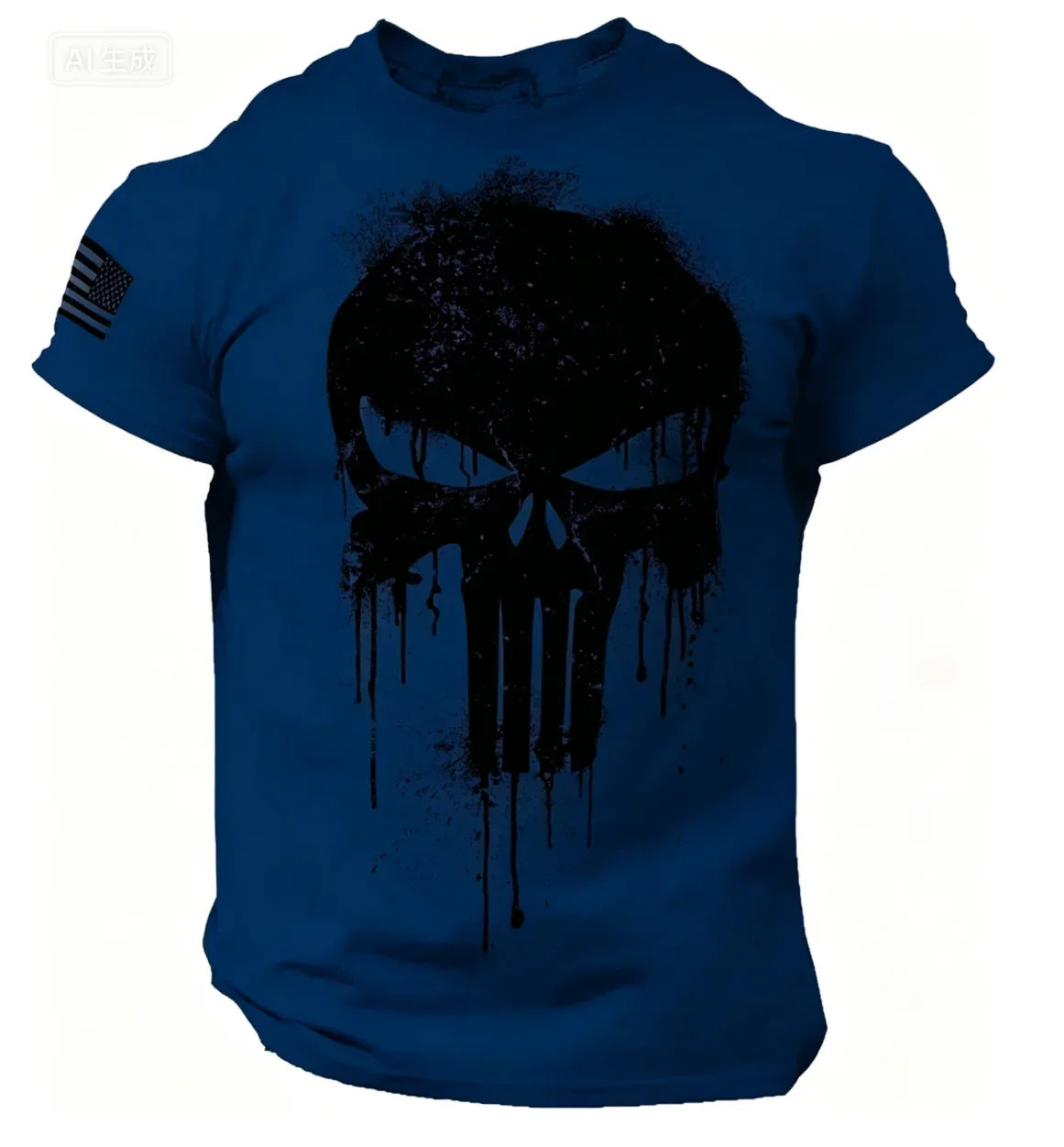 Men’s Patriotic 3D Print T-Shirt – Oversized Short Sleeve Sports Tee